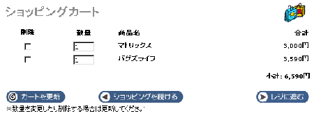 ショッピングカート